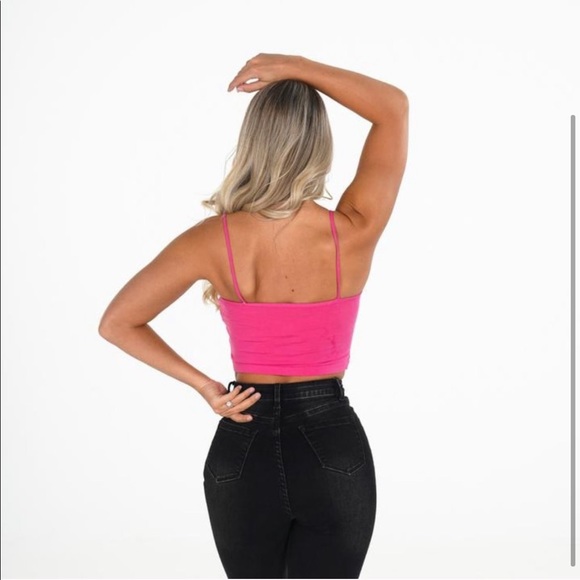 NWT NVGTN Hot Pink Night Out Top - Picture 2 of 6